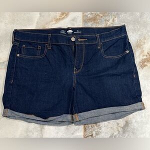 Old Navy Blue Jean Shorts with Frayed Hem